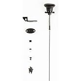 National Hardware Gate Latch Cable Pull, 10 3/4 in, Spring Loaded, Black | Opens the Latch From Either Side, Fits 2.5 in to 4 in Posts; WeatherGuard Rust-Resistant Finish, Easy Install