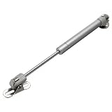 Farwind 50N 60N 80N 100N 120N 150N Hydraulic Gas Strut Lift Support Door Cabinet Hinge spring Brass Cover Gas Stay Hinge With Fixing Plate (Pressure: 50N)