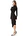 PattyBoutik Women's Mock Neck Asymmetrical Hem Ribbed Sweater Dress