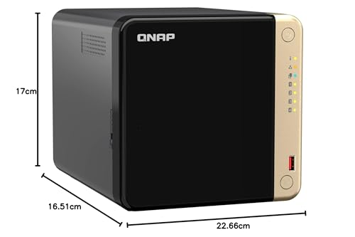 Qnap Ts-464-8G, 4-Bay Affordable Nas, High Performance Desktop Nas, Intel Quad-Core Cpu, 2 X M.2 Pcle Slots, Dual 2.5Gbe, 8Gb Ram - View 7