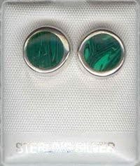 Silverflake -Malachite Earrings_1
