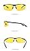 Soxick Night Driving Glasses Anti Glare Yellow Polarized Lenses Matte Black Magnalium Frame Semi-Rimless