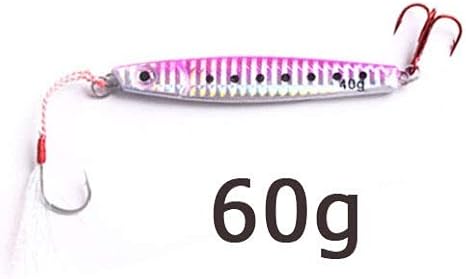 Amazon Co Jp Xubaofu 釣りルアージギングスプーン25 G 40 G 60 G 80 Gジグベイトルアー キャスティング金属スペインサバ釣りフックペスカバスベイト 色 クリア ホーム キッチン