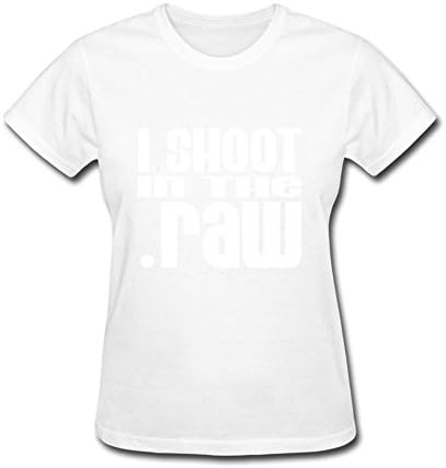 Shuixing Women's I Shoot in the Raw Short Sleeve T-Shirt