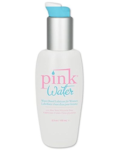 PINK WATER BASED Personal Lube Lubricant Pump Bottles for Women : Size 3.3 Oz. / 100 Ml.