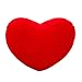 Bettal Plush Pillow Heart Shape Cushion Toy Gift for Friends/Children, 5.91' (Red)