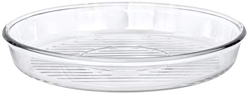 Red Co. Round Clear Glass Casserole Baking Dish Microwave Safe for Cake, Fish, Chicken, Potatoes - 12.5