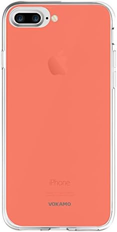 iPhone 7 Plus Case,VOKAMO Sdouble Business Series Hard Back Soft TPU Sides Protective Case With DustProof &amp; Scratch-Resistant for iPhone 7 Plus[5.5inch]-Orange