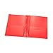 Comix Plastic Pocket Folders with 3 Hole Punched, 12 Pack, Binder Folders with 2 Pockets, Hold Letter Size Paper for School and Office (Red)