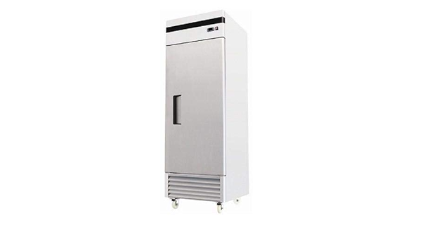single door reach in refrigerator