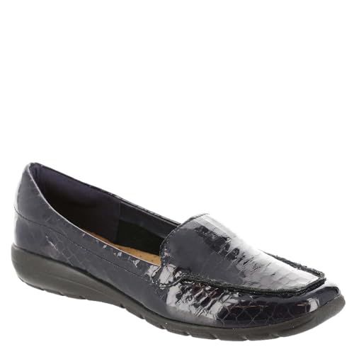 Easy Spirit Women's Abide 8 Casual Loafer, Navy Croco Patent 406, 7.5 W at Amazon