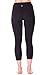 90 Degree By Reflex Basic Womens Capri Workout Leggings - Heather Charcoal - Large