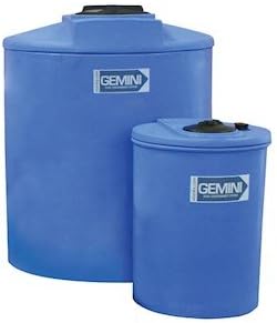 Gemini 01-14872 Dual Containment Tank for Chemical Feed Systems, 220 Gallons; Blue