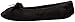 isotoner Women's Terry Ballerina Slipper, Black, 9.5-10.5