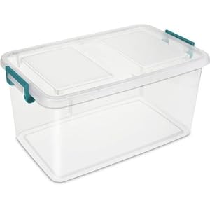 Image of Sterilite 51 qt Modular Latch Box, Teal Sachet ( Case of 6 ) by STERILITE