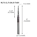 SpeTool Spiral Tapered Ball Nose End Mill 1/4 X 3 inches Router Bit with 1.5mm Diameter ( 0.75mm Radius ) Ball Nose 4.36 Deg for CNC Machine Engraving Carving Bits