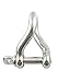 US STAINLESS Stainless Steel 316 Twist Shackle (3/8