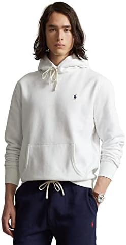 Polo Ralph Lauren Jersey Knit Hoodie Tee (XX-Large, White) at