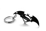 REINDEAR Movie Batman v Superman: Dawn of Justice Symbol Metal Pendant Keychain US Seller (Black)
