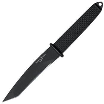 Smith & Wesson H.R.T. SWHRT7T Full Tang Tanto Fixed Blade Knife Rubber Coated Steel Handle