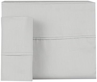INDIGO FINE LINENS Hotel Collection 300 Thread Count 100% Cotton Sateen Sheet Set, Full Oyester