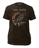 Impact Men's Pink Floyd Wish You Were Here (Distressed) T Shirt Coal - XX Large
