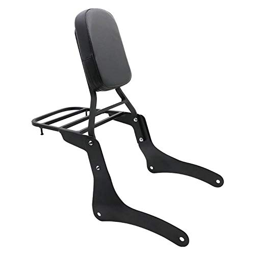 Backrest Sissy Bar + Luggage Rack Pad for Kawasaki Vulcan 900 VN900 1996-2018