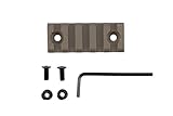 Monstrum Tactical Short Length 5 Slot/2.2 inch Picatinny Rail for Keymod Systems (Flat Dark Earth)