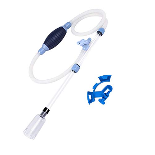 boxtech Aquarium Fish Tank Cleaner, Vacuum Siphon Water Changer Pump Gravel Sand Cleaner, Aquarium Water Filter with Flow Control Tap