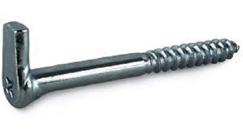 L Hook Heavy Duty Screws Pack of 4 (with raw Plugs) (5.8x65mm)