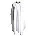 SMARTHAIR Professional Salon Cape Polyester Haircut Apron Barber Cape,54”x62”,White,C026005B