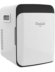 Cooluli Classic White 10 Liter Compact Portable Cooler Warmer Mini Fridge for Bedroom, Office, Dorm, Car - Great for Skincare & Cosmetics (110-240V/12V)
