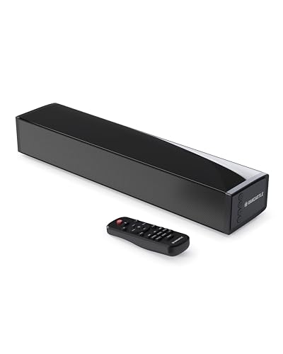 Oakcastle SB40 60W Bluetooth TV Soundbar 2.0 Compact 40 cm | Soundbar for TV & PC | Bluetooth | HDMI ARC, AUX & Optics | Remote Control & Wall Kit Included | 6 Sound Modes