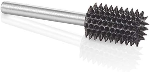 Kutzall Extreme Cylinder Burr, 1⁄8" Shaft, Very Coarse, Woodworking Attachment for Dremel Foredom, Milwaukee