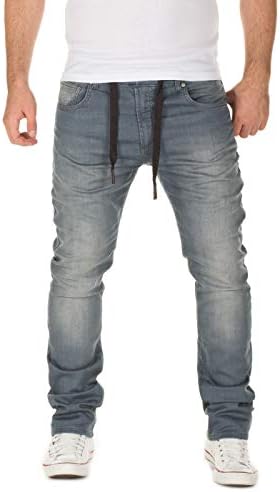 WOTEGA Men's Sweatpants in Jeans-Look Noah Slim