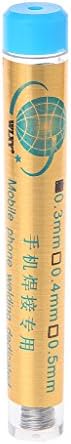 Huhudde Tin Flux Rosin Core Soldering Wire Lead Solder Pen Tube Dispenser 0.3/0.4/0.5mm