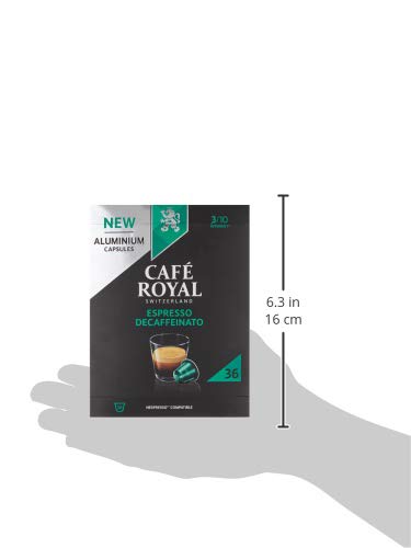 Café Royal Espresso Decaffeinato 36 Kapseln für Nespresso Kaffee Maschine - 5/10 Intensität - UTZ-zertifiziert… – Bild 5