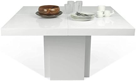 Temahome Dusk 59" Dining/Work Tables, High Gloss White