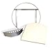 Made in USA Kettlepizza Pro 22 Kit - Outdoor Pizza Oven Kit for 22.5 Inch Kettle Grills. Includes Prograte, Tombstone & Aluminum Pro Peel