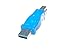 SMAKN USB3.0 Type A Male to Type B Male Adapter Connector Blue