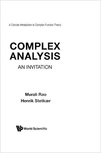 Complex Analysis An Invitation A Concise Introduction To - 