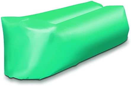 Inflatable Lounger Outdoor Waterproof Tear Resistant Fabric Easy Fast Set Up Inflatable Sofa Air Beach Lightweight Compression Bag Use Anywhere Lounger Super Fast In Seconds (Green)