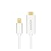 Kamor Mini DisplayPort to HDMI Cable 6-feet with Audio Support for Apple MacBook, MacBook Pro, MacBook Air, iMac, Mac mini, Mac Pro and Microsoft Surface Pro - White