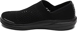 BZees Women's, Charlie Slip-On Black 9 W