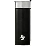 S'ip by S'well Insulated Stainless Steel Travel Mug, 16 oz, Coffee Black