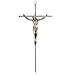 SmartChoice Crucifix - Solid Brass-Antique Silver Polished Wall Cross -10