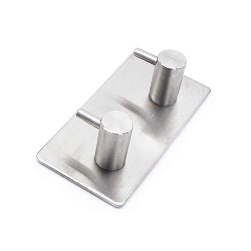 Hunanbang Bathroom Non Drilling Adhesive Stick on Wall Storage Shelf, Aluminum Shower Caddy for Shampoo Toothpaste soap Kitchen Rack Wall Mount Hanger (Wall Hanger Zhi 2) - Thumbnail 4