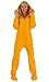 Footed Pajamas - Creamsicle Adult Hoodie Fleece Onesie