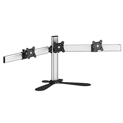 Cotytech Triple Monitor Stand Side by Side Oval or Straight with Quick Release (BL-PF123)