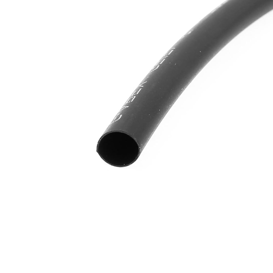 Unifizz Heat Shrink Tubing 4mm Dia 7mm Flat Width 2:1 Ratio Shrinkable Tube Cable Sleeve 10m - Black
